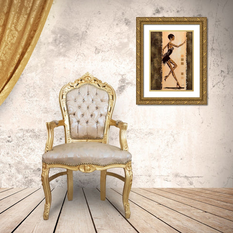 Audacieuse I Gold Ornate Wood Framed Art Print with Double Matting by Johanna