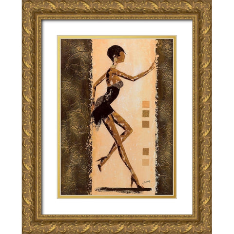 Audacieuse I Gold Ornate Wood Framed Art Print with Double Matting by Johanna