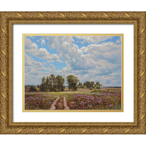 The Way Gold Ornate Wood Framed Art Print with Double Matting by Adamov, Alexey