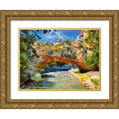National Parks 1 Gold Ornate Wood Framed Art Print with Double Matting by Medeiros, Celito
