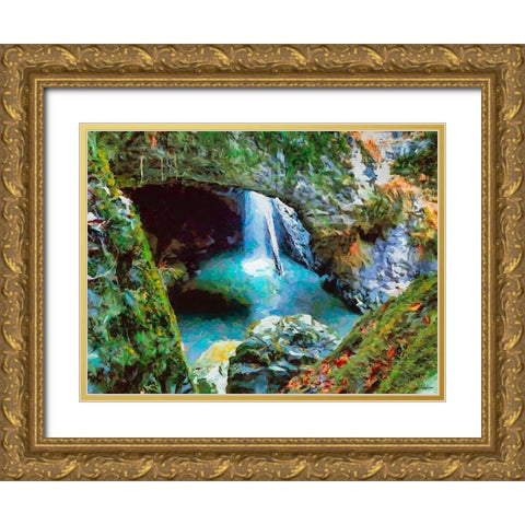 National Parks 14 Gold Ornate Wood Framed Art Print with Double Matting by Medeiros, Celito