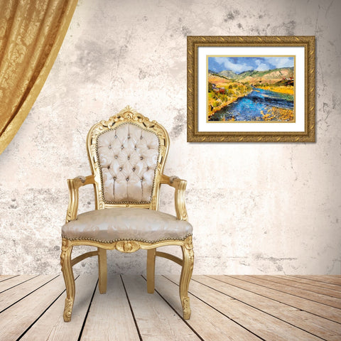 Great Yellowstone NP 11 Gold Ornate Wood Framed Art Print with Double Matting by Medeiros, Celito