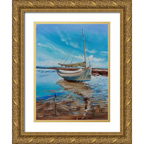 In Paradise Gold Ornate Wood Framed Art Print with Double Matting by Luniak, Monika