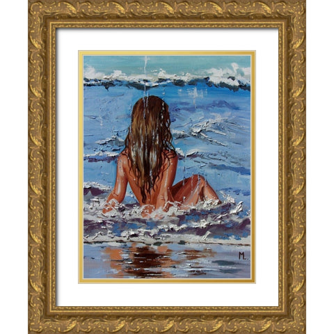 Sunny Day Gold Ornate Wood Framed Art Print with Double Matting by Luniak, Monika