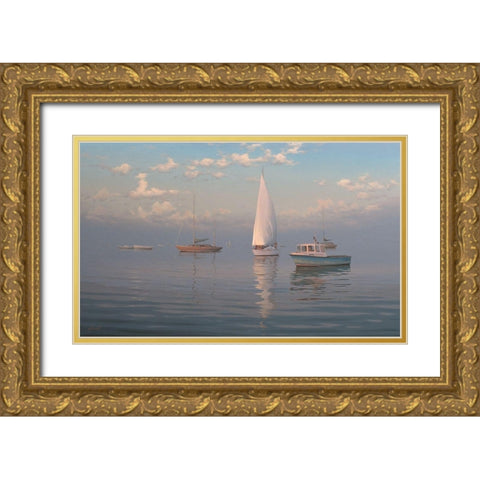 Style Gold Ornate Wood Framed Art Print with Double Matting by Adamov, Alexey