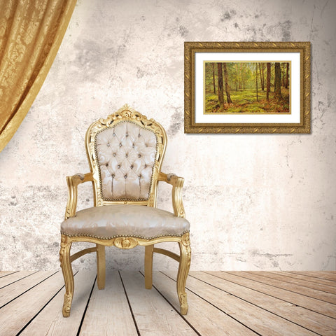 In the Wood Gold Ornate Wood Framed Art Print with Double Matting by Adamov, Alexey