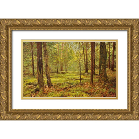In the Wood Gold Ornate Wood Framed Art Print with Double Matting by Adamov, Alexey