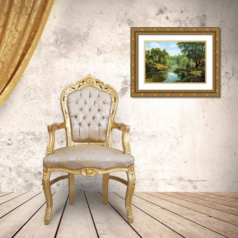 Russian Landscapes I Gold Ornate Wood Framed Art Print with Double Matting by Davutov, Ilfat
