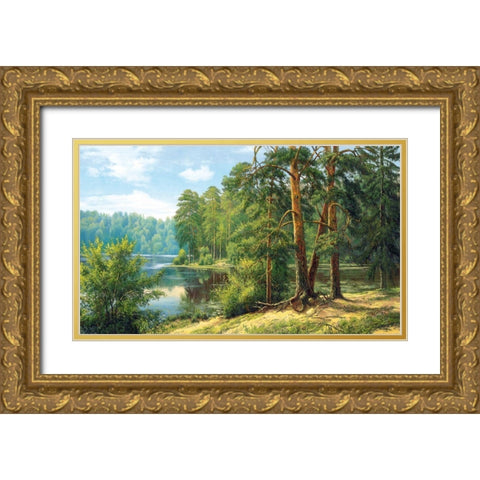 Russian Landscapes I Gold Ornate Wood Framed Art Print with Double Matting by Priscepa, Igor