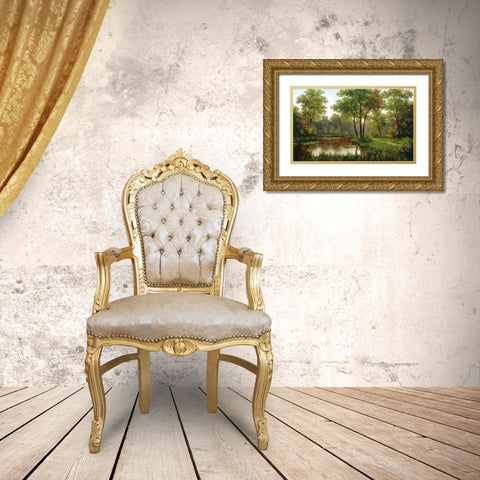 Russian Landscapes I Gold Ornate Wood Framed Art Print with Double Matting by Babicev, Vjaceslav