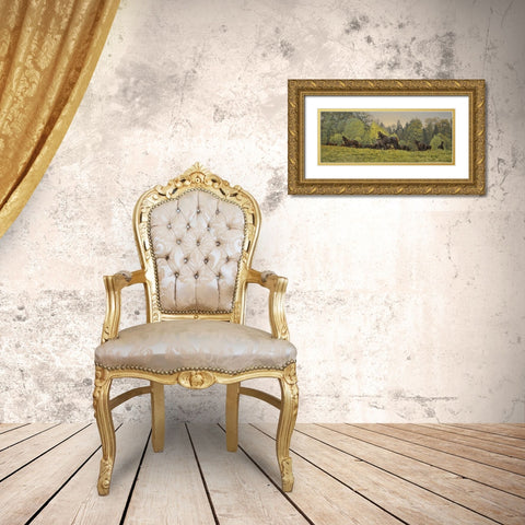September Gold Ornate Wood Framed Art Print with Double Matting by Adamov, Alexey