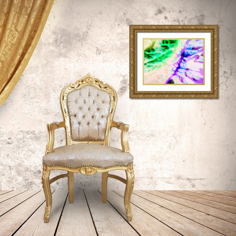 Biologic I Gold Ornate Wood Framed Art Print with Double Matting by Grayscale