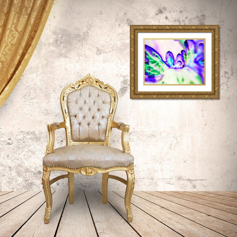 Biologic II Gold Ornate Wood Framed Art Print with Double Matting by Grayscale