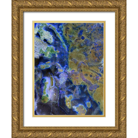 Inverted Sand I Gold Ornate Wood Framed Art Print with Double Matting by Grayscale