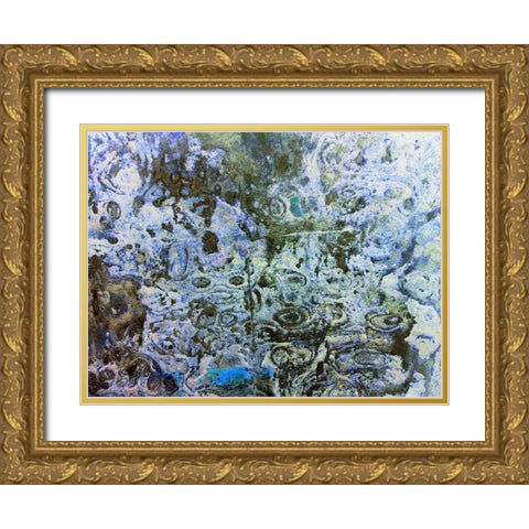Eroded Stucco III Gold Ornate Wood Framed Art Print with Double Matting by Grayscale