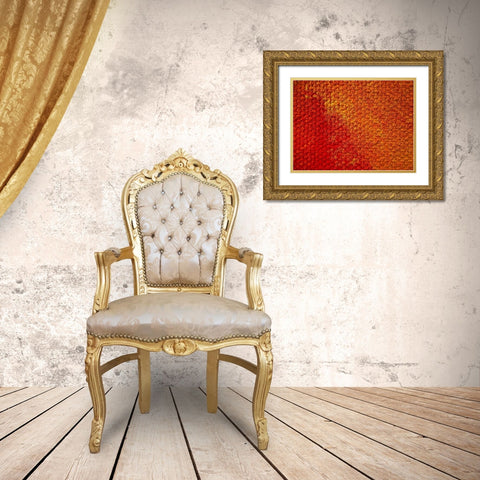 Canvas Closeup II Gold Ornate Wood Framed Art Print with Double Matting by Grayscale