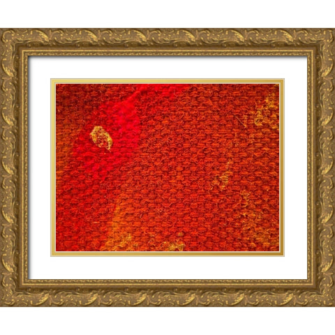 Canvas Closeup III Gold Ornate Wood Framed Art Print with Double Matting by Grayscale