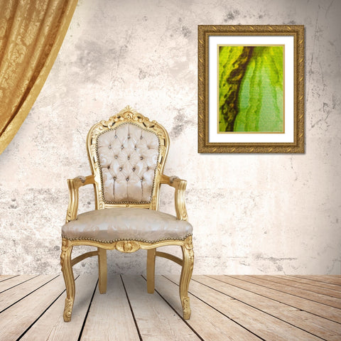 Canvas Closeup V Gold Ornate Wood Framed Art Print with Double Matting by Grayscale