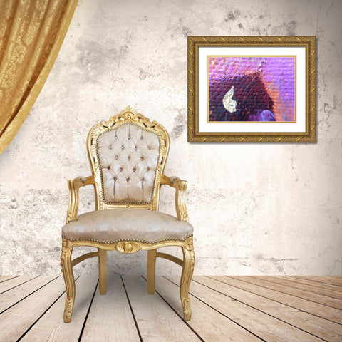 Paint Closeup III Gold Ornate Wood Framed Art Print with Double Matting by Grayscale