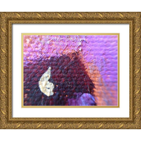 Paint Closeup III Gold Ornate Wood Framed Art Print with Double Matting by Grayscale