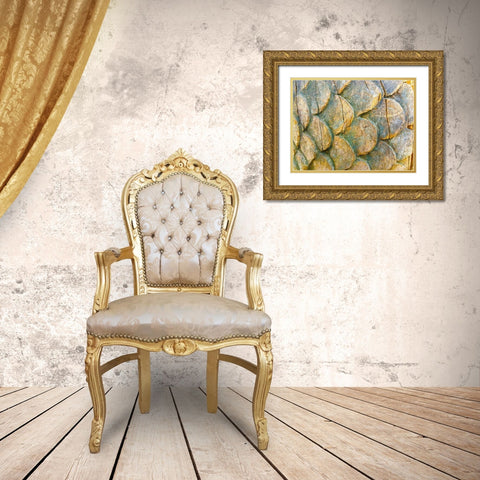 Wooden Scales I Gold Ornate Wood Framed Art Print with Double Matting by Grayscale