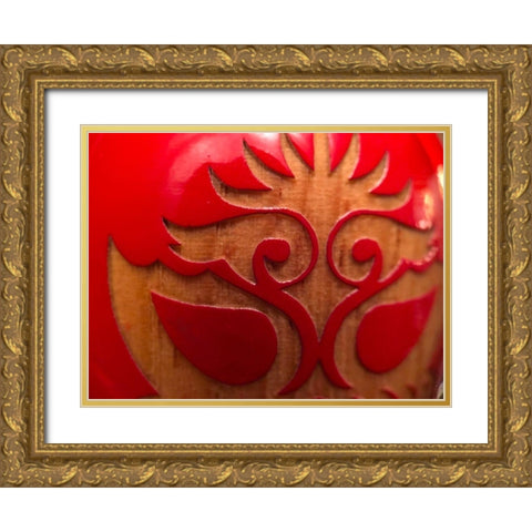 Luchador I Gold Ornate Wood Framed Art Print with Double Matting by Grayscale