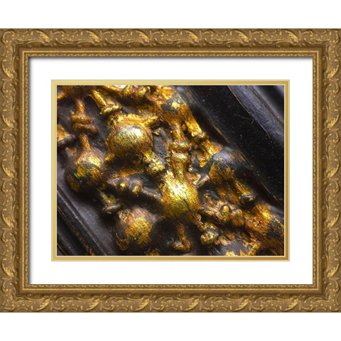 Frame Pic II Gold Ornate Wood Framed Art Print with Double Matting by Grayscale