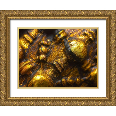 Frame Pic III Gold Ornate Wood Framed Art Print with Double Matting by Grayscale