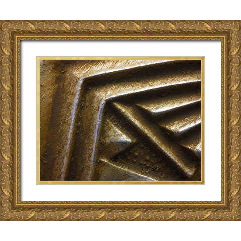 Frame Pic VIII Gold Ornate Wood Framed Art Print with Double Matting by Grayscale