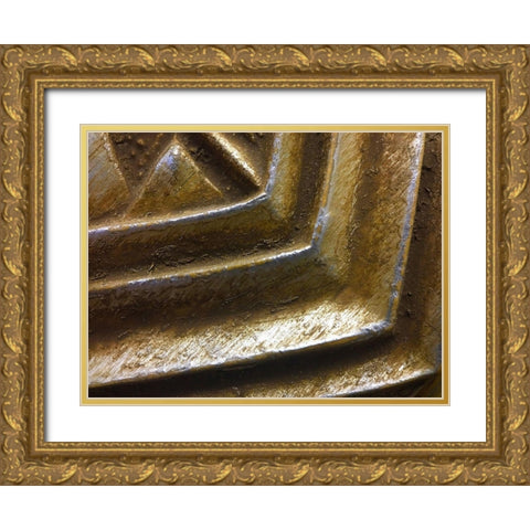 Frame Pic IX Gold Ornate Wood Framed Art Print with Double Matting by Grayscale