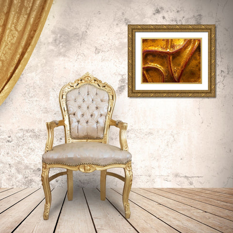 Frame Pic X Gold Ornate Wood Framed Art Print with Double Matting by Grayscale