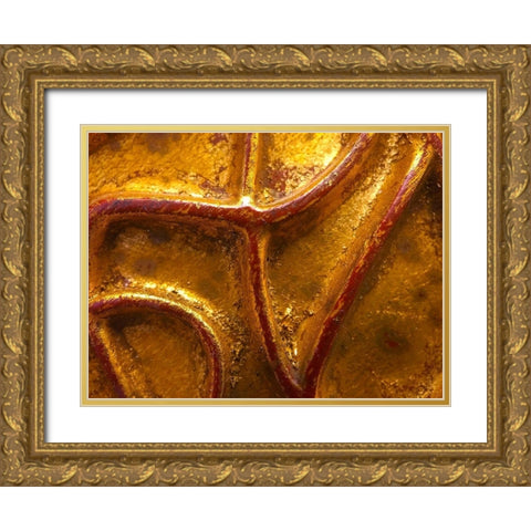 Frame Pic X Gold Ornate Wood Framed Art Print with Double Matting by Grayscale