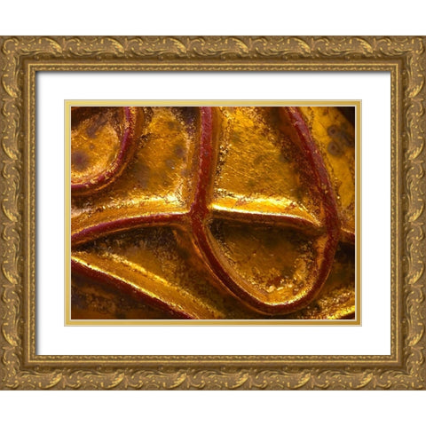 Frame Pic XI Gold Ornate Wood Framed Art Print with Double Matting by Grayscale