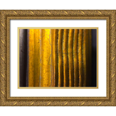 Frame Pic XIII Gold Ornate Wood Framed Art Print with Double Matting by Grayscale