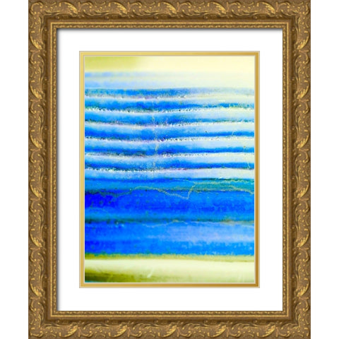 Blue Ridges I Gold Ornate Wood Framed Art Print with Double Matting by Grayscale