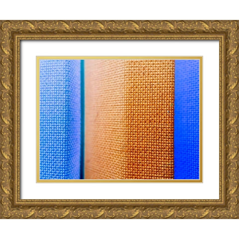 Fabric IV Gold Ornate Wood Framed Art Print with Double Matting by Grayscale
