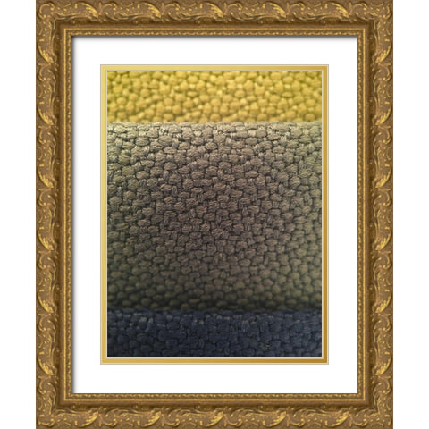 Fabric XV Gold Ornate Wood Framed Art Print with Double Matting by Grayscale