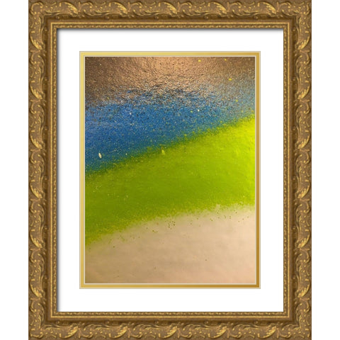 Paint Closeup XII Gold Ornate Wood Framed Art Print with Double Matting by Grayscale