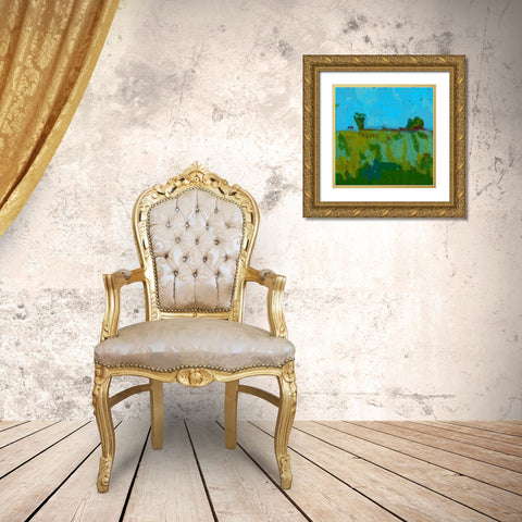 First Snow I Gold Ornate Wood Framed Art Print with Double Matting by Grayscale