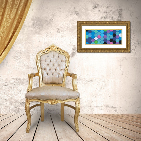 Cool Hive II Gold Ornate Wood Framed Art Print with Double Matting by Grayscale