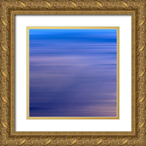 Cool Pinstripes VI Gold Ornate Wood Framed Art Print with Double Matting by Grayscale