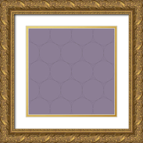 Isometric Hive VIII Gold Ornate Wood Framed Art Print with Double Matting by Grayscale