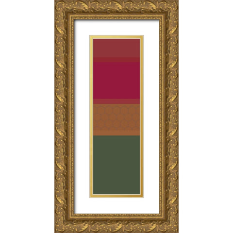 Totem I Gold Ornate Wood Framed Art Print with Double Matting by Grayscale
