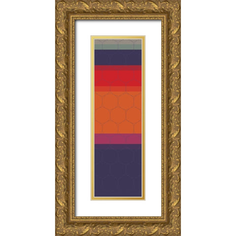 Totem VI Gold Ornate Wood Framed Art Print with Double Matting by Grayscale
