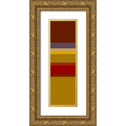 Totem X Gold Ornate Wood Framed Art Print with Double Matting by Grayscale
