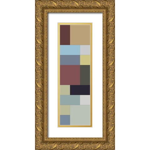 Totem XII Gold Ornate Wood Framed Art Print with Double Matting by Grayscale