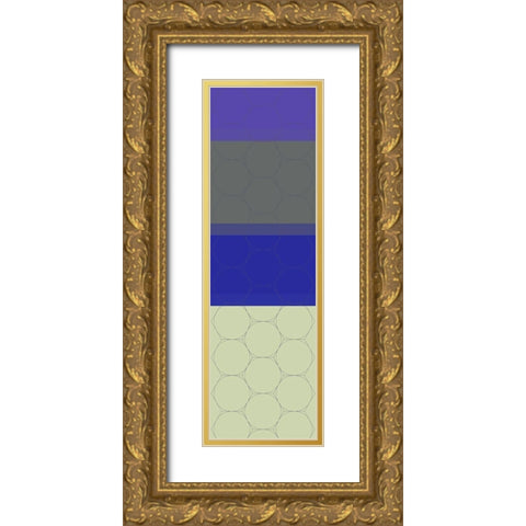 Totem XIII Gold Ornate Wood Framed Art Print with Double Matting by Grayscale
