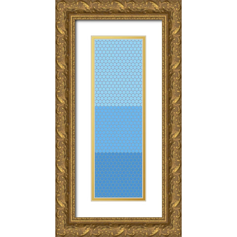 Totem XV Gold Ornate Wood Framed Art Print with Double Matting by Grayscale