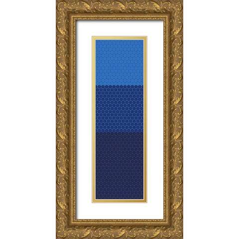 Totem XVI Gold Ornate Wood Framed Art Print with Double Matting by Grayscale