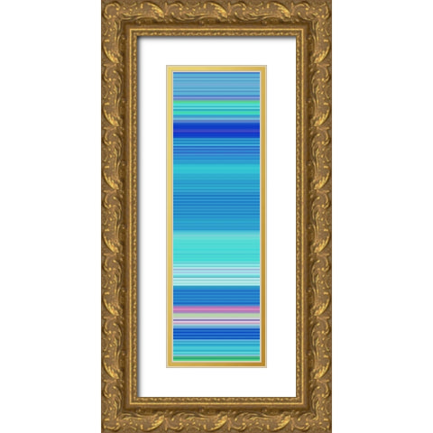 Totem XVII Gold Ornate Wood Framed Art Print with Double Matting by Grayscale